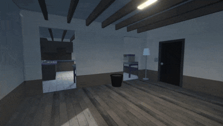 Interior of a barn fitted out with equipment and employees.